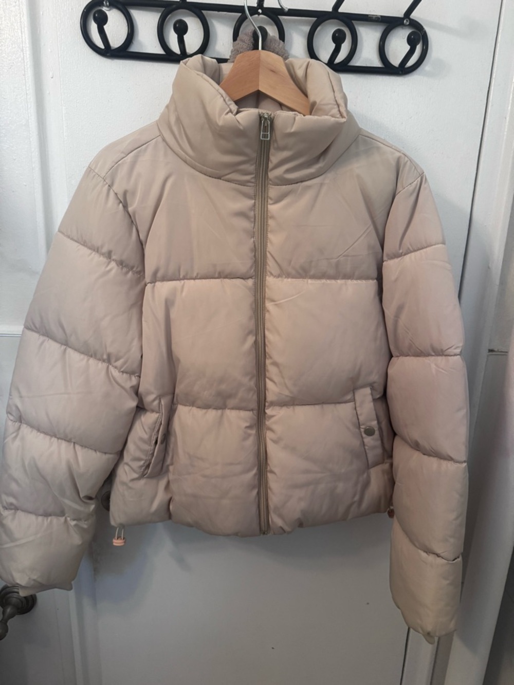 Beige Puffer Jacket